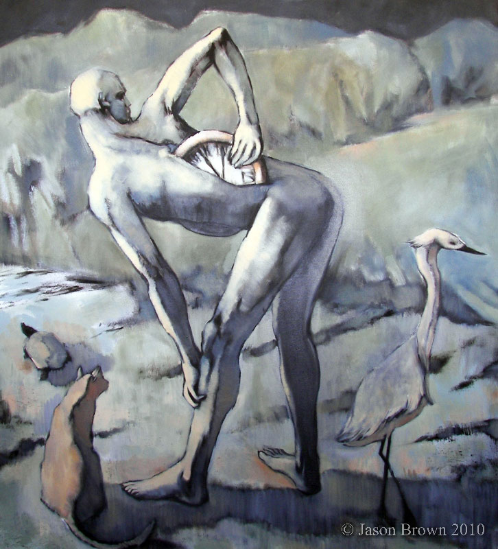 Painting of 'Catching a Clock in Your Back' - Index